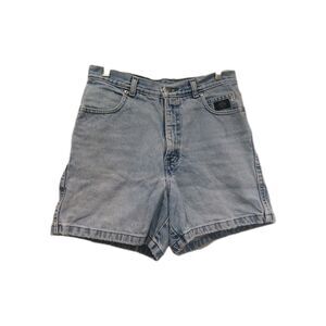 Harley Davidson Womens VTG Denim Biker Jean Shorts Size 8 Blue Motorcycle Mom